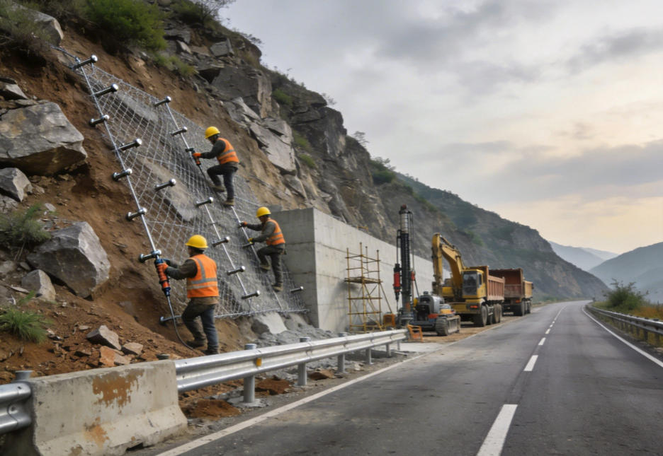 望牛墩镇公路道路护坡